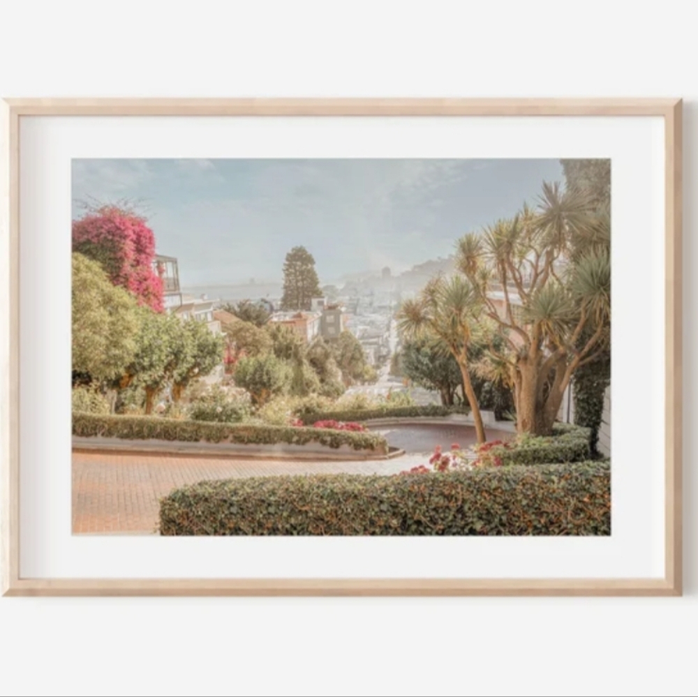 Winding Wonder : Lombard Street - 8x12 Unframed Photography Print